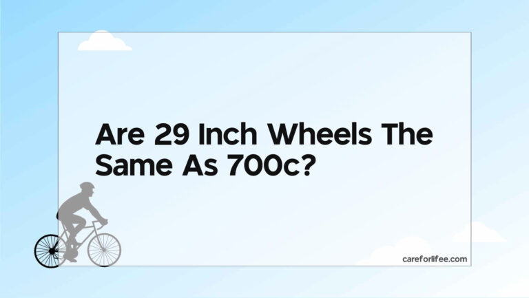 Are 29 Inch Wheels The Same As 700c?