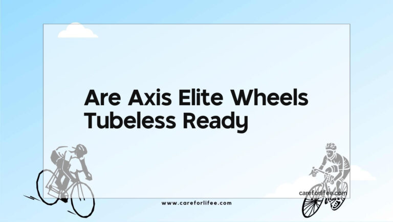 Are Axis Elite Wheels Tubeless Ready?