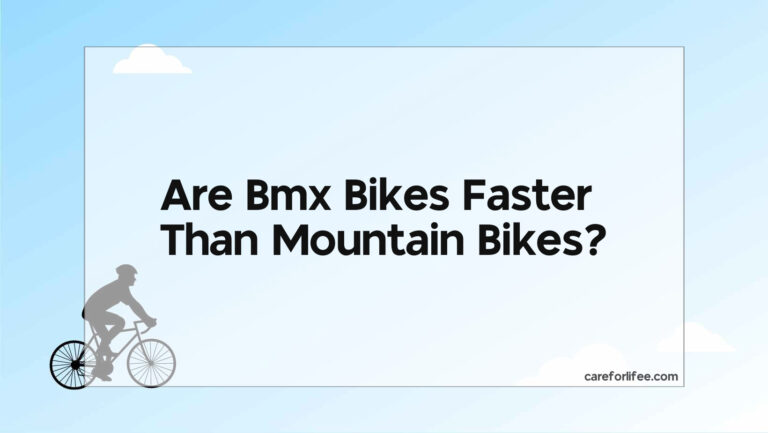 Are Bmx Bikes Faster Than Mountain Bikes?