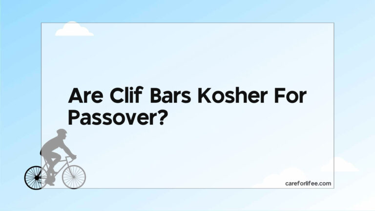 Are Clif Bars Kosher For Passover?