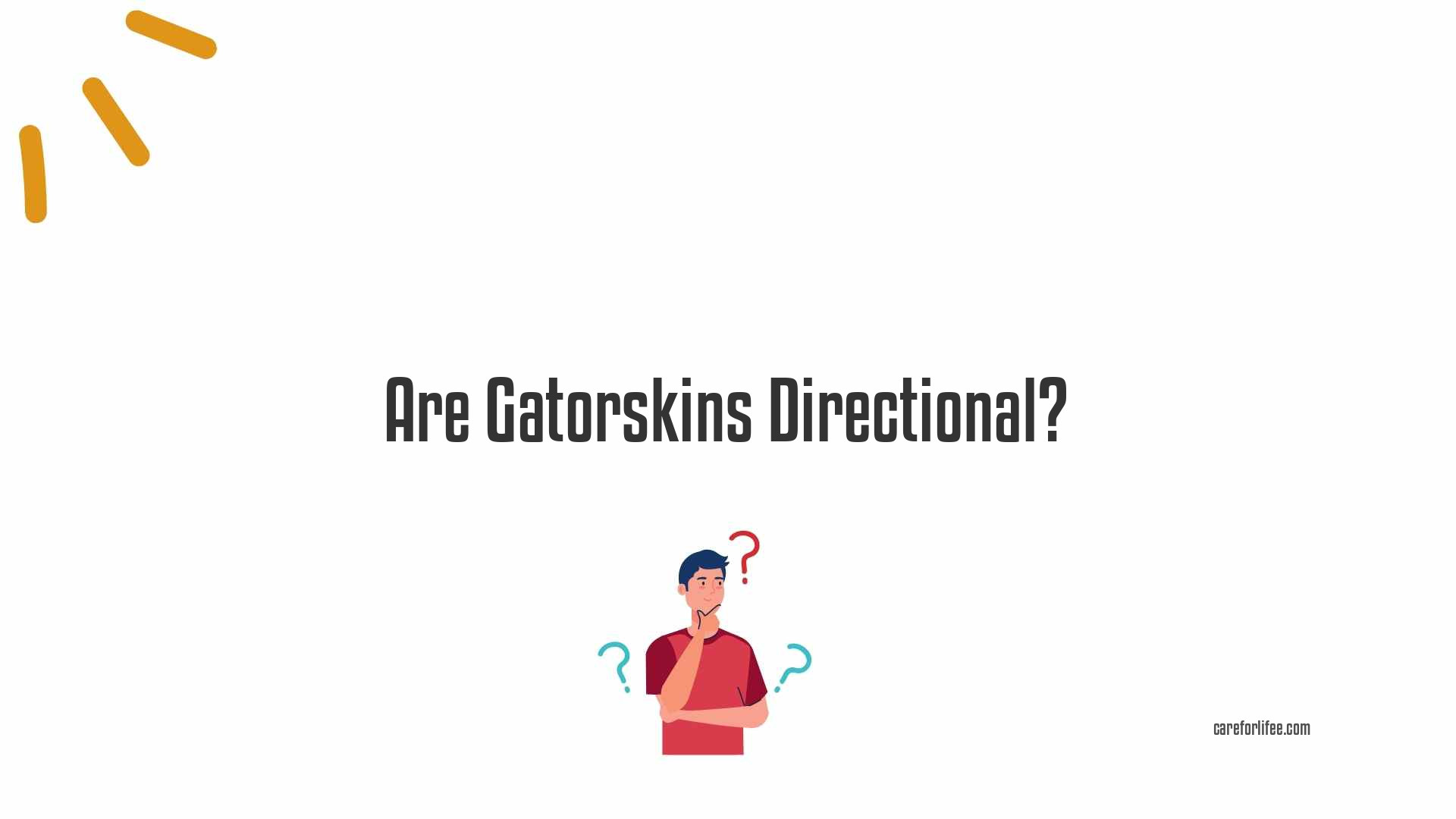 Are Gatorskins Directional?