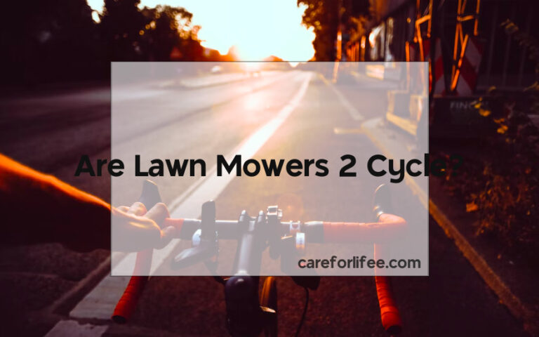 Are Lawn Mowers 2 Cycle?