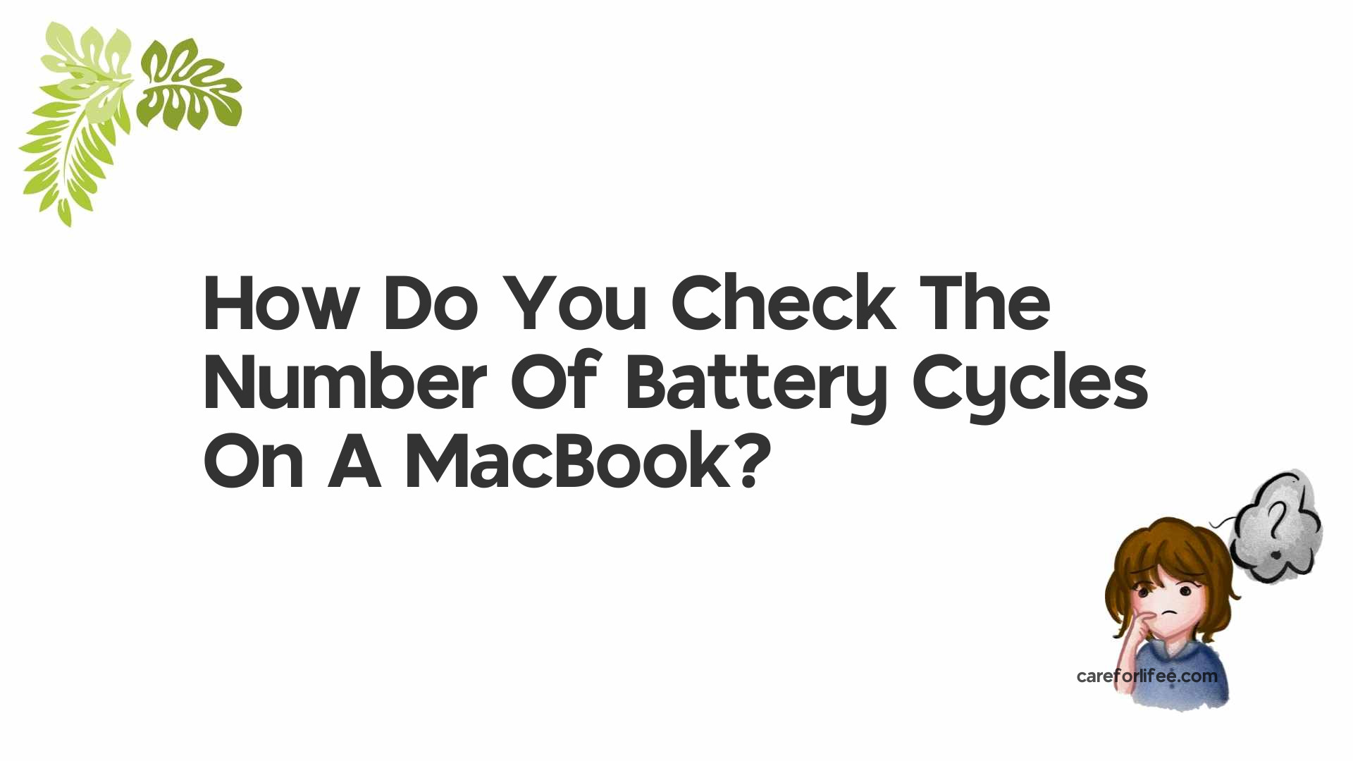 How Do You Check The Number Of Battery Cycles On A MacBook?