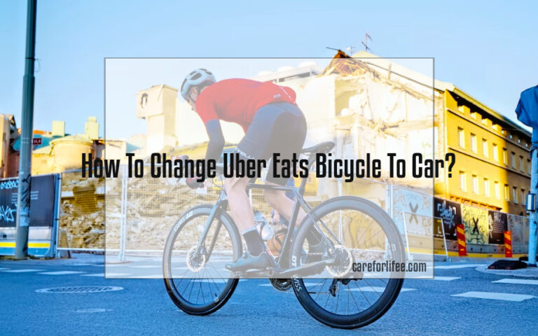 How To Change Uber Eats Bicycle To Car?