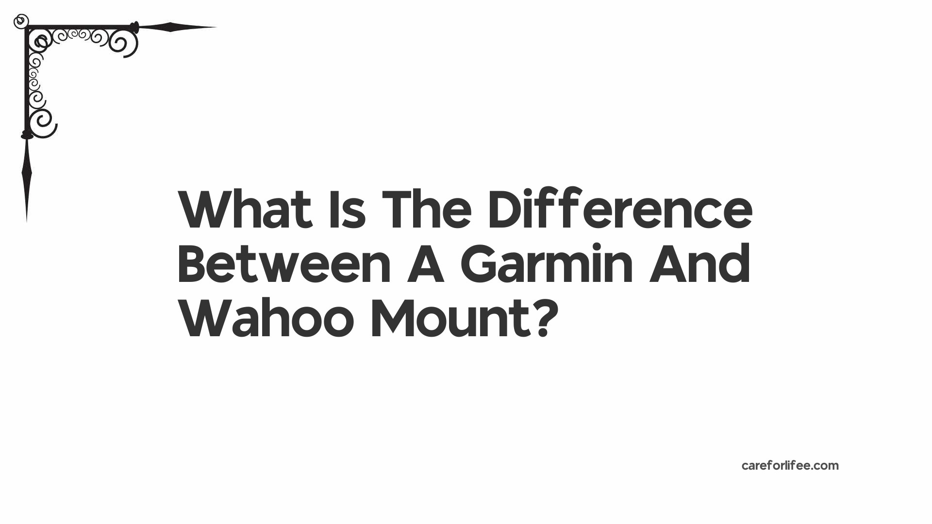 What Is The Difference Between A Garmin And Wahoo Mount?