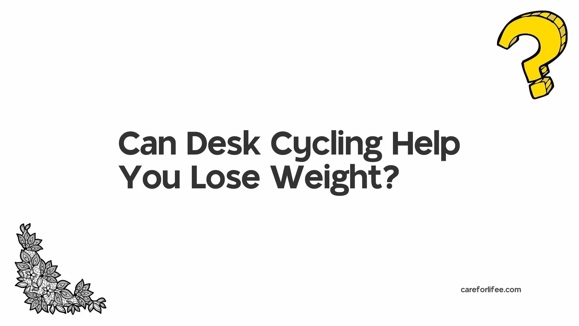 Can Desk Cycling Help You Lose Weight?