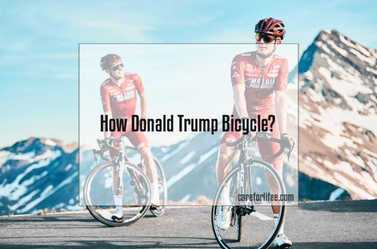 How Donald Trump Bicycle?