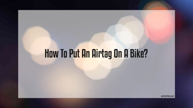 How To Put An Airtag On A Bike