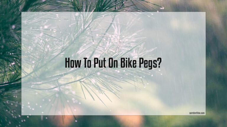 How To Put On Bike Pegs