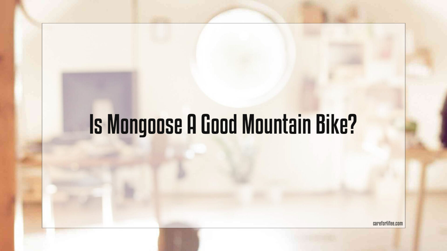 good mountain bike