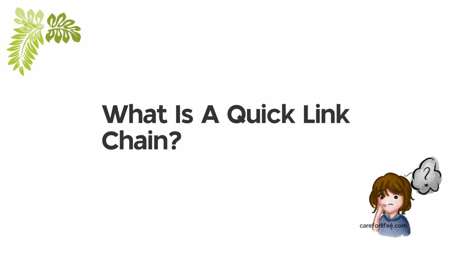 quick link chain removal