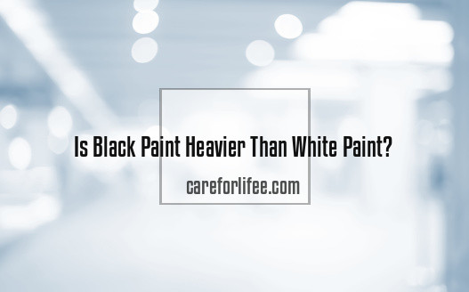 Is Black Paint Heavier Than White Paint
