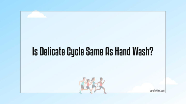 Is Delicate Cycle Same As Hand Wash